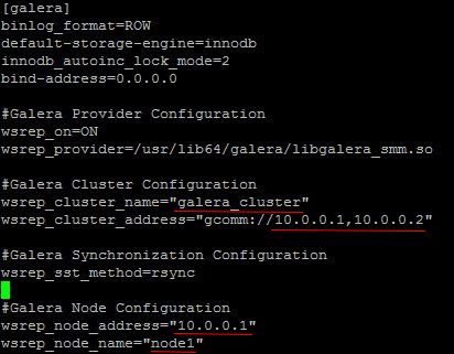 Configuración Galera Cluster