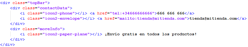 Código HTML Content Box