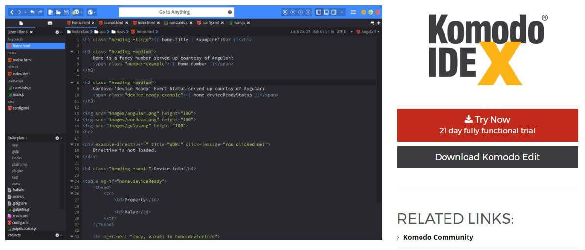 Komodo Edit Editor WordPress
