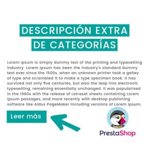 Descripción extra de categorías Prestashop