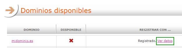 dominios disponibles