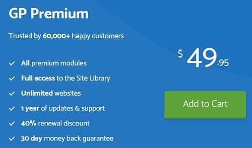 Instalación generatepress premium